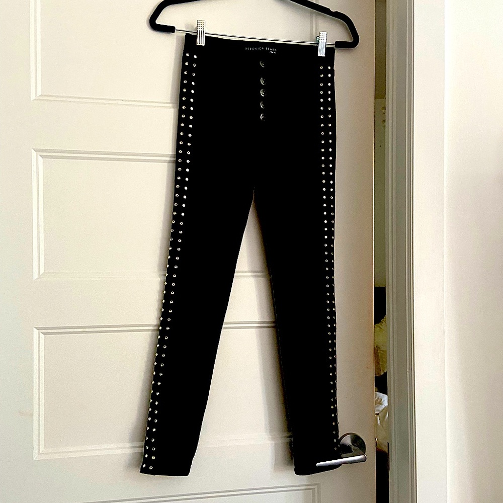 VERONICA BEARD STUDDED DENIM